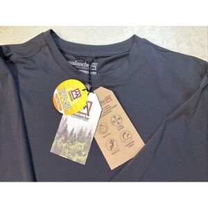 Avalanche Outdoor Supply Shirt Mens Med UPF 50 Sun Protect Back Zip Pocket